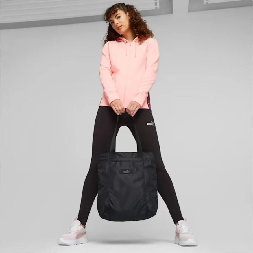 Сумка шоппер PUMA Core Pop Shopper, 07985701, полиэстер, черный