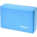 Блок для йоги TORRES, YL8005, размер 8x15x23 см, материал ЭВА, голубой
