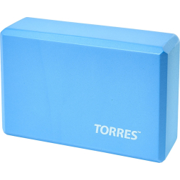 Блок для йоги TORRES, YL8005, размер 8x15x23 см, материал ЭВА, голубой