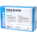 Блок для йоги TORRES, YL8005, размер 8x15x23 см, материал ЭВА, голубой