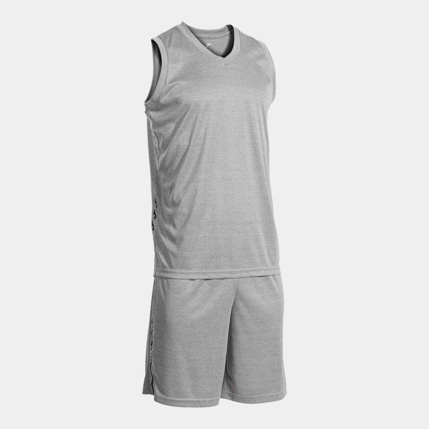 Баскетбольная форма JOMA OLIMPIADA BASKET GRIS MELANGE NEGRO