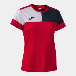 Футболка JOMA CAMISETA MANGA CORTA CREW V ROJO MARINO
