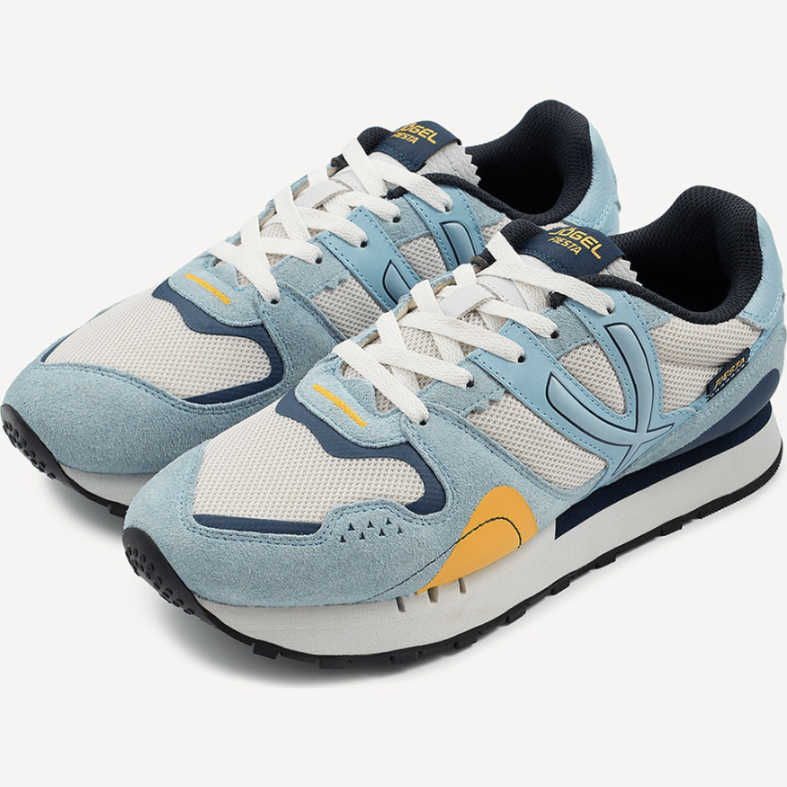 Кроссовки спортивные JÖGEL Fiesta, голубой/желтый