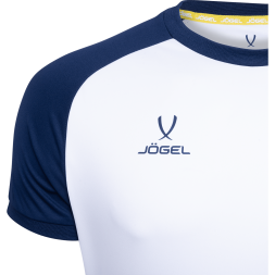 Футболка игровая JOGEL CAMP Reglan Jersey, белый/темно-синий