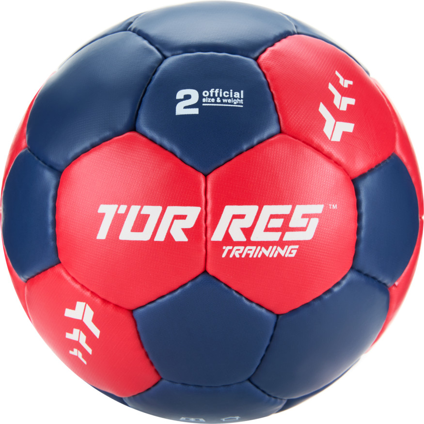 Мяч ганд  TORRES Training, H32452, р 2, ПУ, 4 подкл  слоя, руч  сшивка, мультиколор