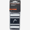 Напульсники HEAD 5" striped, 285874-MAWH, ширина 12,7 см, 90% нейлон,10% эластан,пара,бело-малиновый
