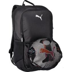 Рюкзак спорт. PUMA TeamGOAL Backpack ball net, 09046701, полиэстер, черный