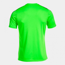 CAMISETA MANGA CORTA OLIMPIADA VERDE FLÚOR NEGRO