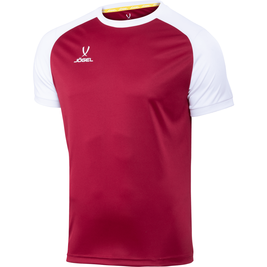 Футболка игровая JÖGEL CAMP Reglan Jersey, гранатовый/белый