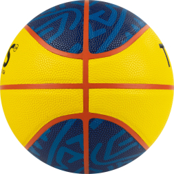 Мяч баск. TORRES 3х3 Outdoor, B322346, р. 6, 8 панелей, ПУ,бут.кам,нейл.корд,жёлто-синий