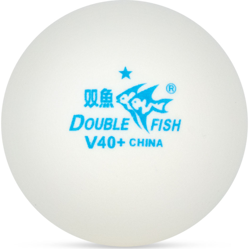 Мяч для настольного тенниса DOUBLE FISH Fish 1*, V40+1, 100 шт