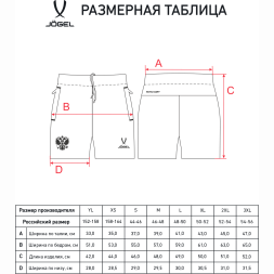 Шорты парадные JOGEL NATIONAL PerFormDRY Woven Shorts, темно-синий