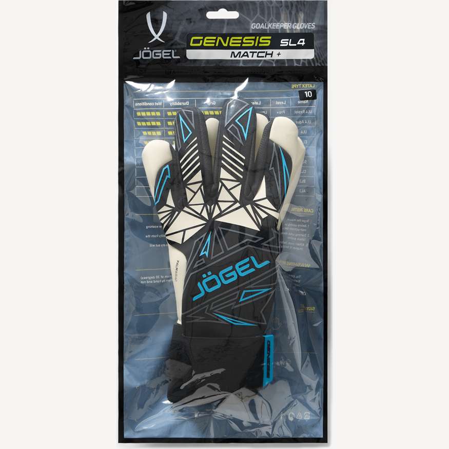 Перчатки вратарские JOGEL Genesis SL4 Negative hybrid, черный