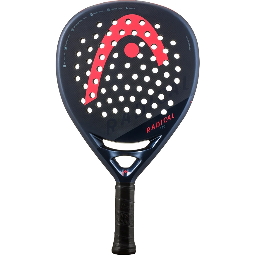 Ракетка для падела HEAD Radical Pro, 222034, для продвинутых игроков, карбон, темносине-красный