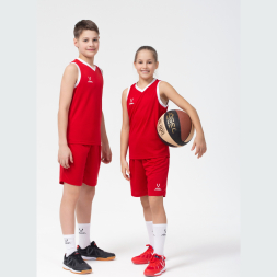 Шорты баскетбольные JOGEL CAMP Basic, красный, детский