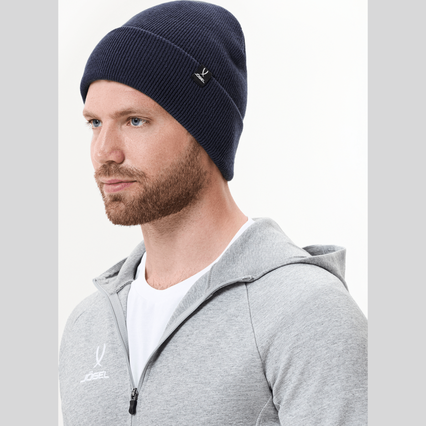 Шапка JOGEL ESSENTIAL High Beanie, темно-синий
