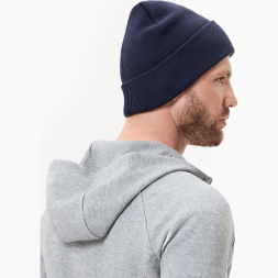 Шапка JOGEL ESSENTIAL High Beanie, темно-синий