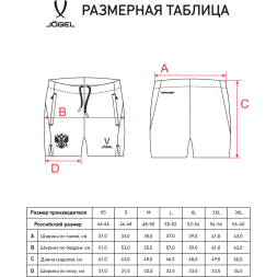 Шорты тренировочные JOGEL NATIONAL PerFormDRY Training Shorts, темно-синий