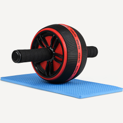 БЕЗ УПАКОВКИ Ролик для пресса STARFIT RL-109, широкий, красный/черный