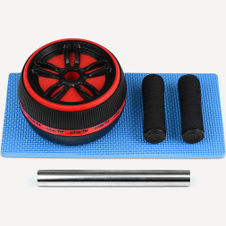 БЕЗ УПАКОВКИ Ролик для пресса STARFIT RL-109, широкий, красный/черный