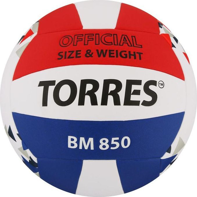 Мяч волейбольный TORRES BM850, PU, клееный, 18 панелей, размер 5