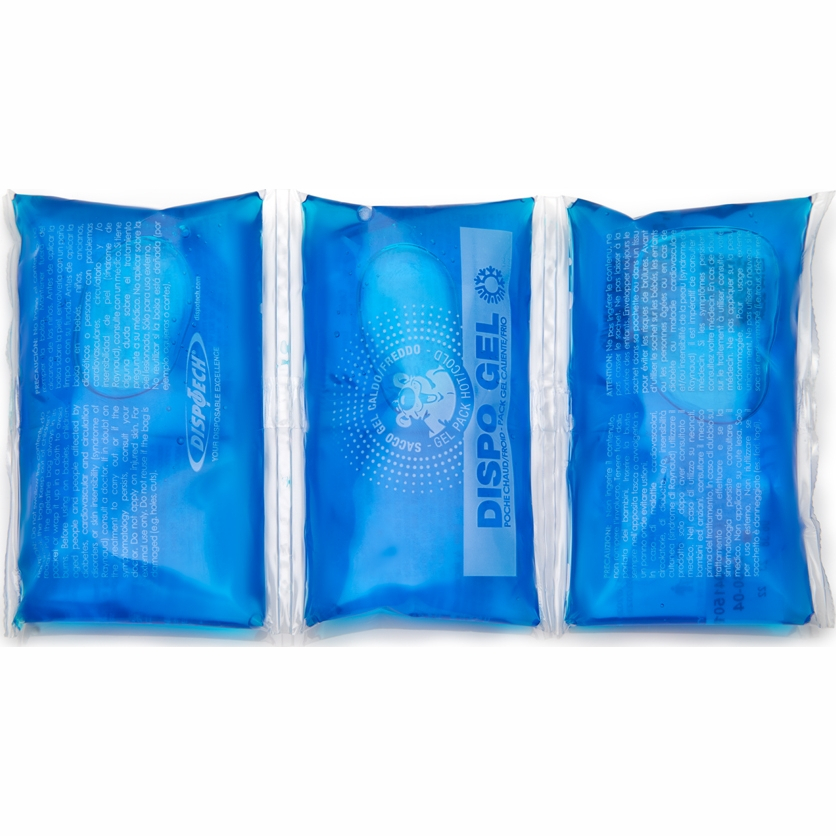 Многоразовый трех-секционный гелевый пакет для нагрева/охлаждения DISPO GEL, 351424, р.11*21 см