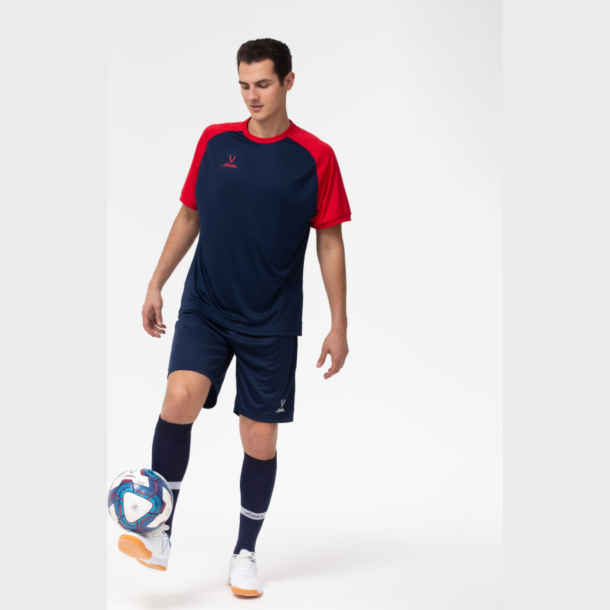 Футболка игровая JOGEL CAMP Reglan Jersey, темно-синий/красный