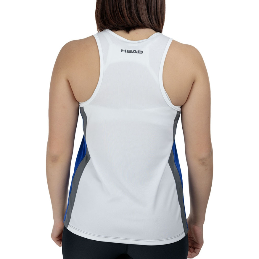 Майка жен. HEAD Club 25 Tech Tank Top W 814735-RoWH-XS, р.XS, полиэстер, белый