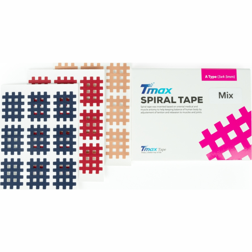 Кросс-тейп Tmax Spiral Tape Type A (20 листов), арт. 423716, телесный