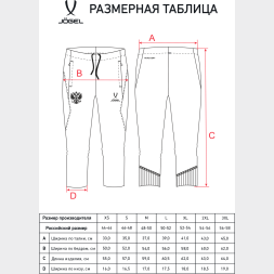 Брюки тренировочные JÖGEL NATIONAL PerFormDRY 3/4 Training Pants, темно-синий