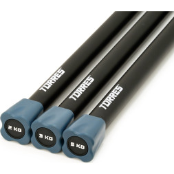 Бодибар TORRES 2 кг, PL525002, металл в неопреновой оболочке, черный