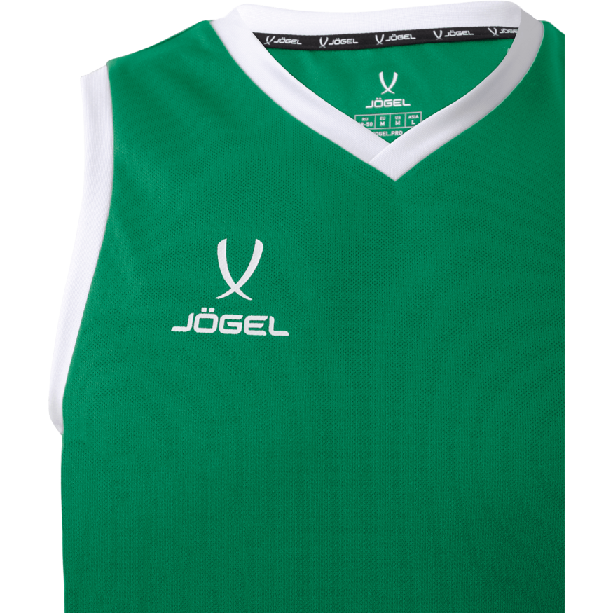 Майка баскетбольная JOGEL CAMP Basic, зеленый, детский