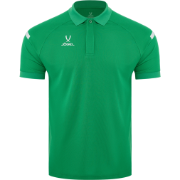 Поло JOGEL CAMP 2 Poly Polo, зеленый/белый