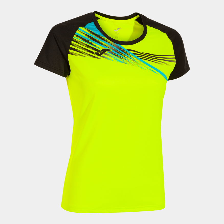 CAMISETA MANGA CORTA ELITE X AMARILLO FLUOR NEGRO