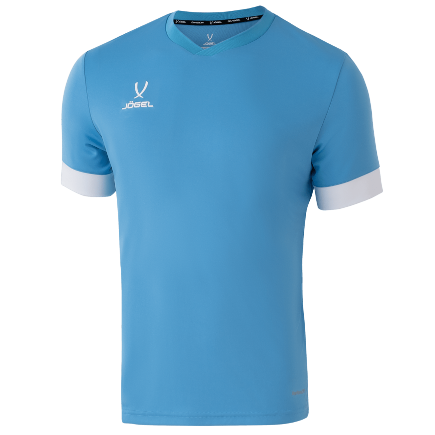 Футболка игровая JÖGEL DIVISION PerFormDRY Union Jersey, голубой/белый/белый