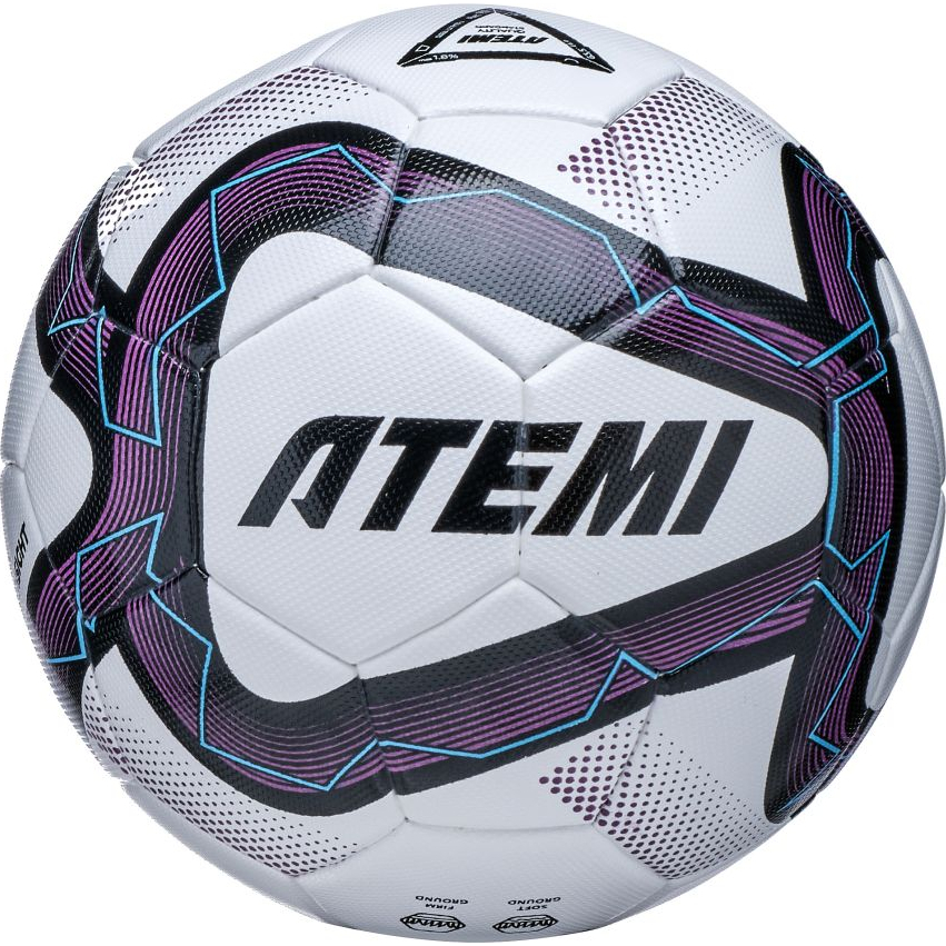 Мяч футбольный ATEMI LEAGUE INSIGHT MATCH, синт.кожа ПУ, р.5, Thermo mould , окруж 68-70