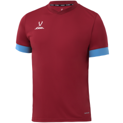 Футболка игровая JOGEL DIVISION PerFormDRY Union Jersey, гранатовый/голубой/белый