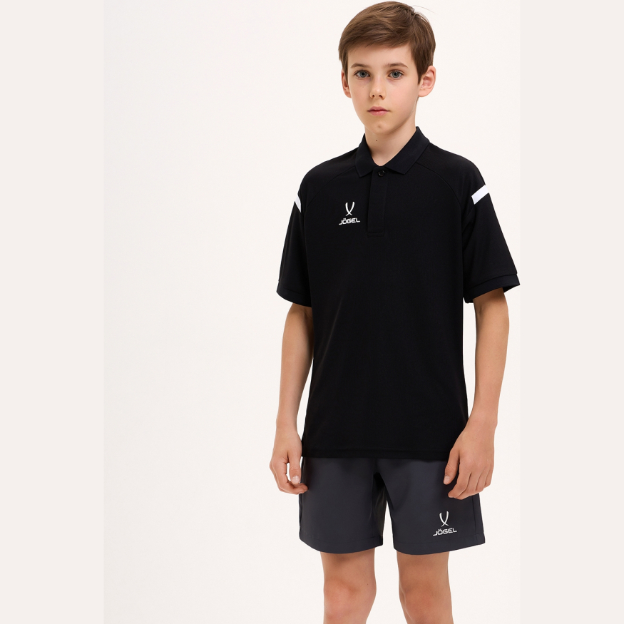 Поло JOGEL CAMP 2 Poly Polo, черный