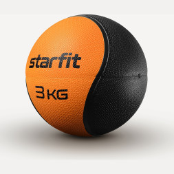 Медбол высокой плотности STARFIT GB-702, 3 кг, оранжевый