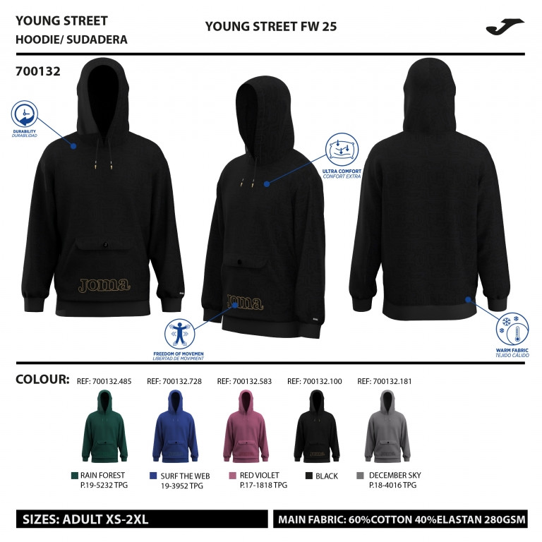 SUDADERA CON CAPUCHA U-TRIBE  