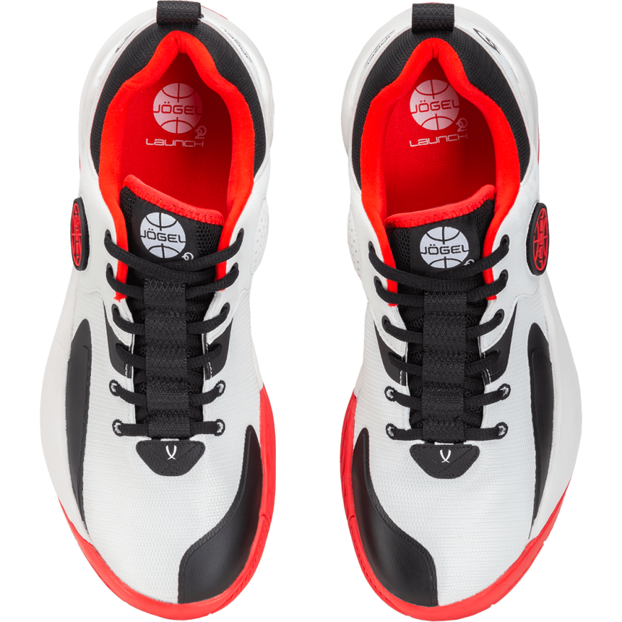 Кроссовки баскетбольные JÖGEL Launch LOW, White/black/red
