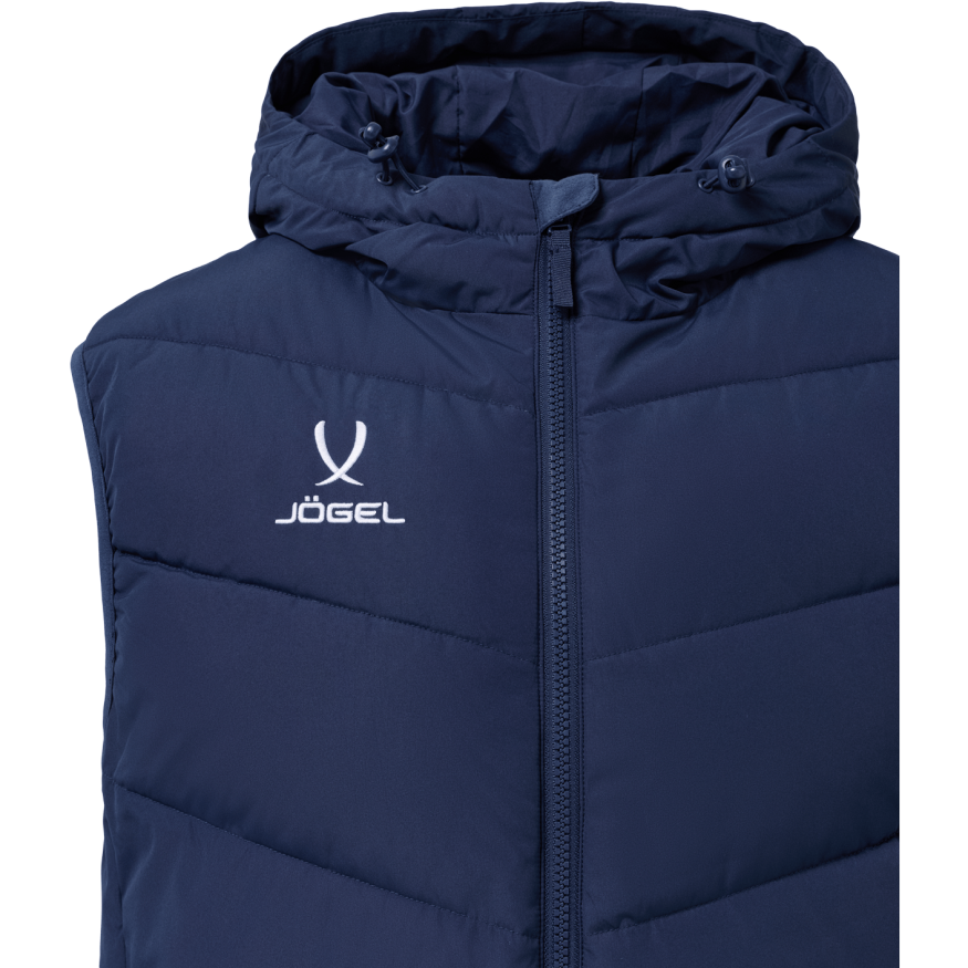 Жилет утепленный c капюшоном JÖGEL ESSENTIAL PerFormPROOF Padded Hooded Vest, темно-синий