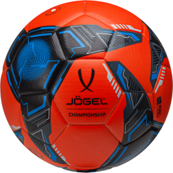 Мяч футбольный JOGEL Championship №5, оранжевый/синий/черный
