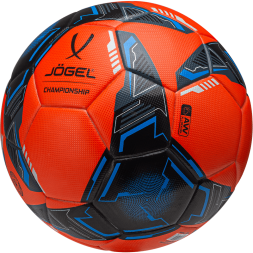 Мяч футбольный JOGEL Championship №5, оранжевый/синий/черный