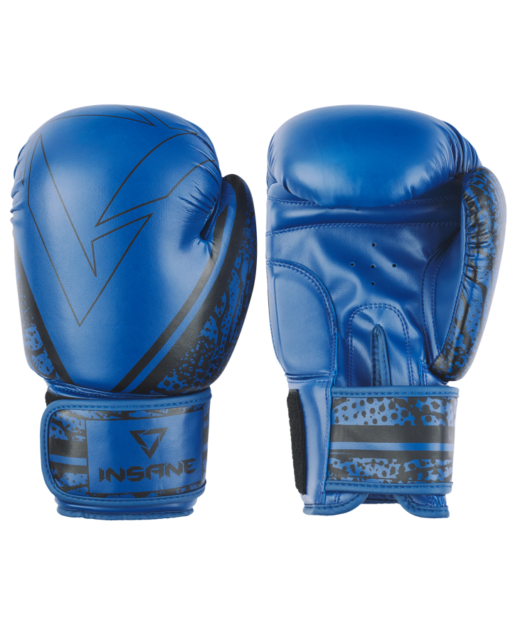 Перчатки боксерские ODIN, ПУ, синий, 8 oz