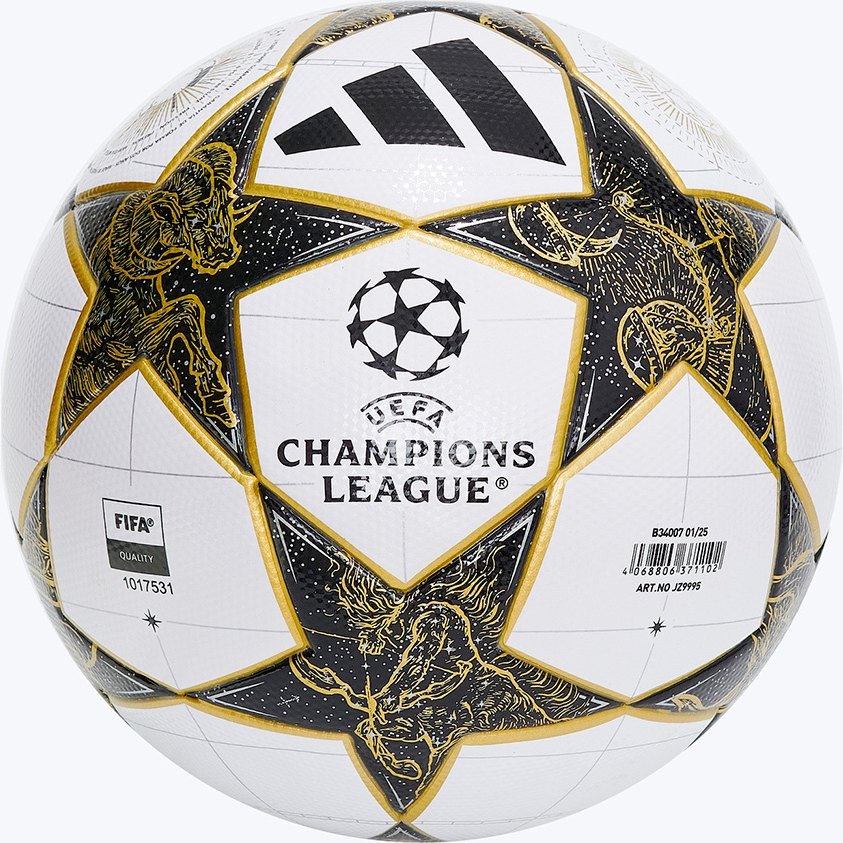 Мяч футб. ADIDAS UCL League JZ9995, р.5, FIFA Quality, 32п, ТПУ, термосш, бело-черно-золотистый
