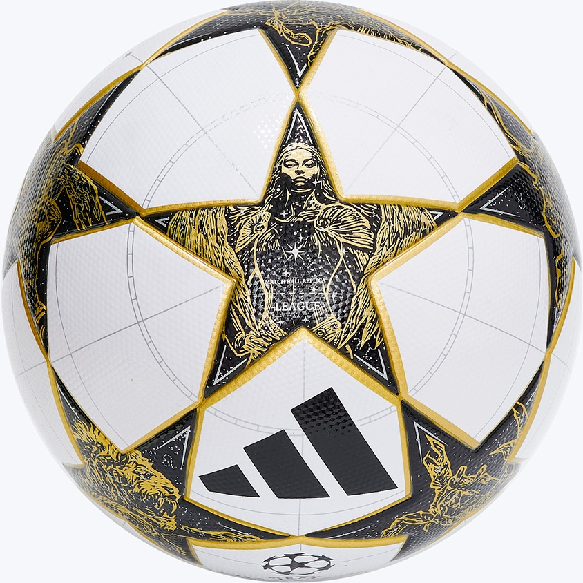 Мяч футб. ADIDAS UCL League JZ9995, р.5, FIFA Quality, 32п, ТПУ, термосш, бело-черно-золотистый