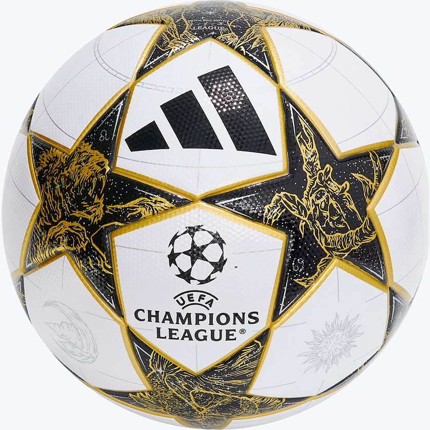 Мяч футб. ADIDAS UCL League JZ9995, р.5, FIFA Quality, 32п, ТПУ, термосш, бело-черно-золотистый
