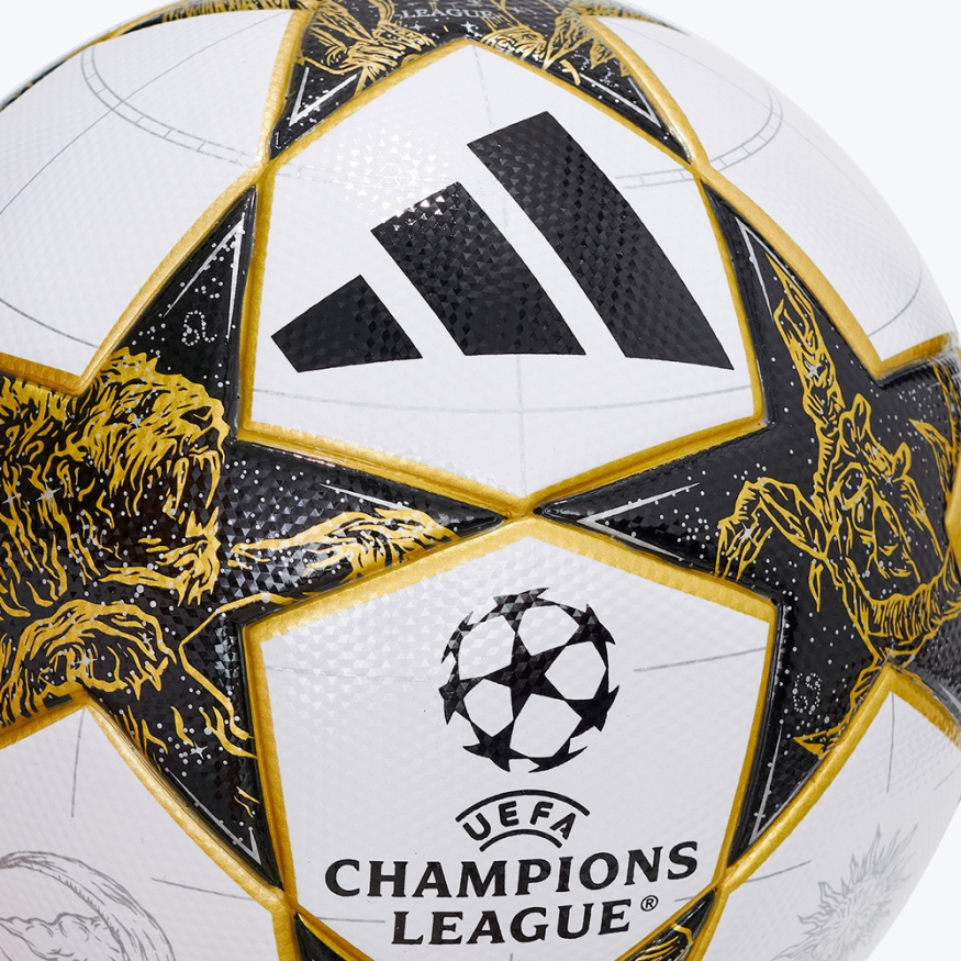 Мяч футб. ADIDAS UCL League JZ9995, р.5, FIFA Quality, 32п, ТПУ, термосш, бело-черно-золотистый