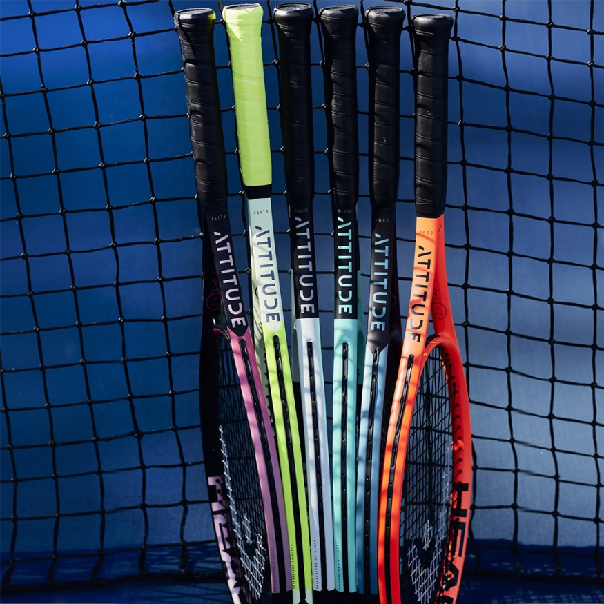 Ракетка б/т HEAD MX Attitude Comp Gr1, 231325, для любителей, композит,со струнами, синий